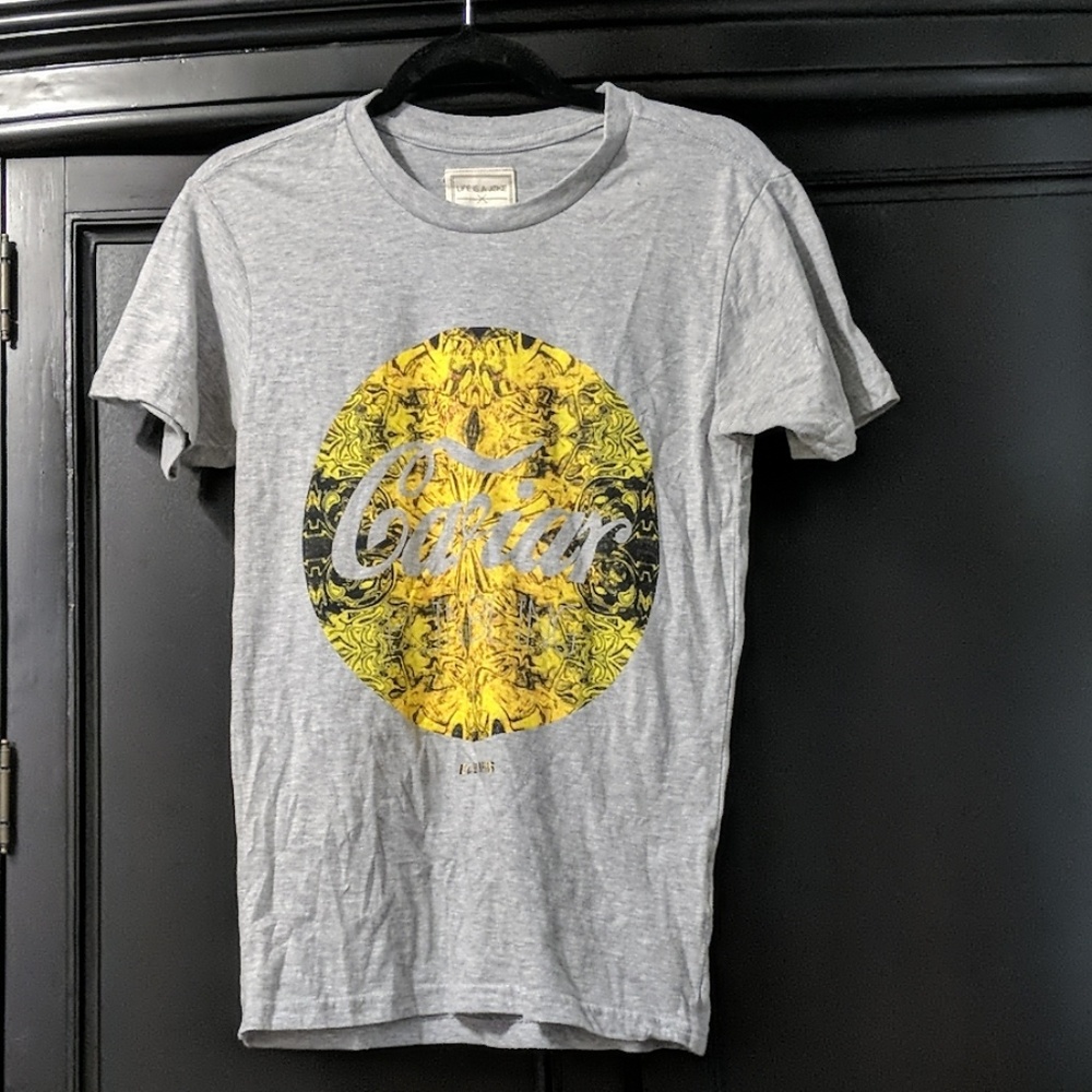 Gray short sleeve Tee Graphic Print